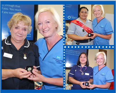NGH nurses accepting awards